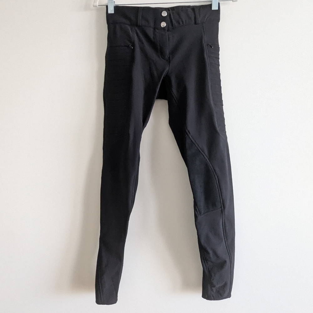 Dover Saddlery Breeches Black Moto 26